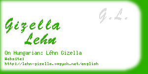 gizella lehn business card
