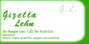 gizella lehn business card